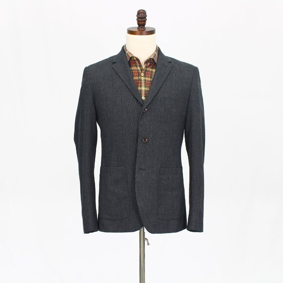 French Connection 38R Gray Blazer Sport Coat Jacket 3-Button Solid T893 - Picture 1 of 11